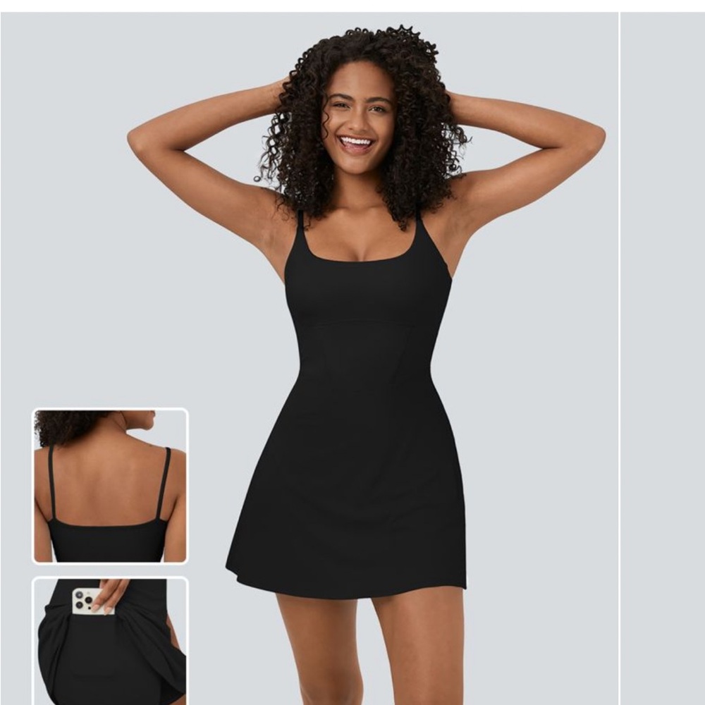 HALARA Women's Black Mini Dress